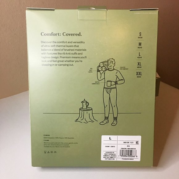 GOODFELLOW & CO Men's Tall Premium Long Sleeve Thermal Undershirt  NEW IN BOX! - Picture 5 of 11